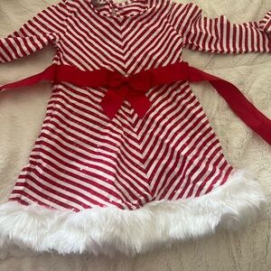 Bonnie Jean Red and White Striped Dress